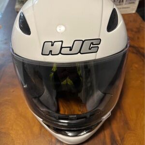 HJC White Motorcycle Helmet